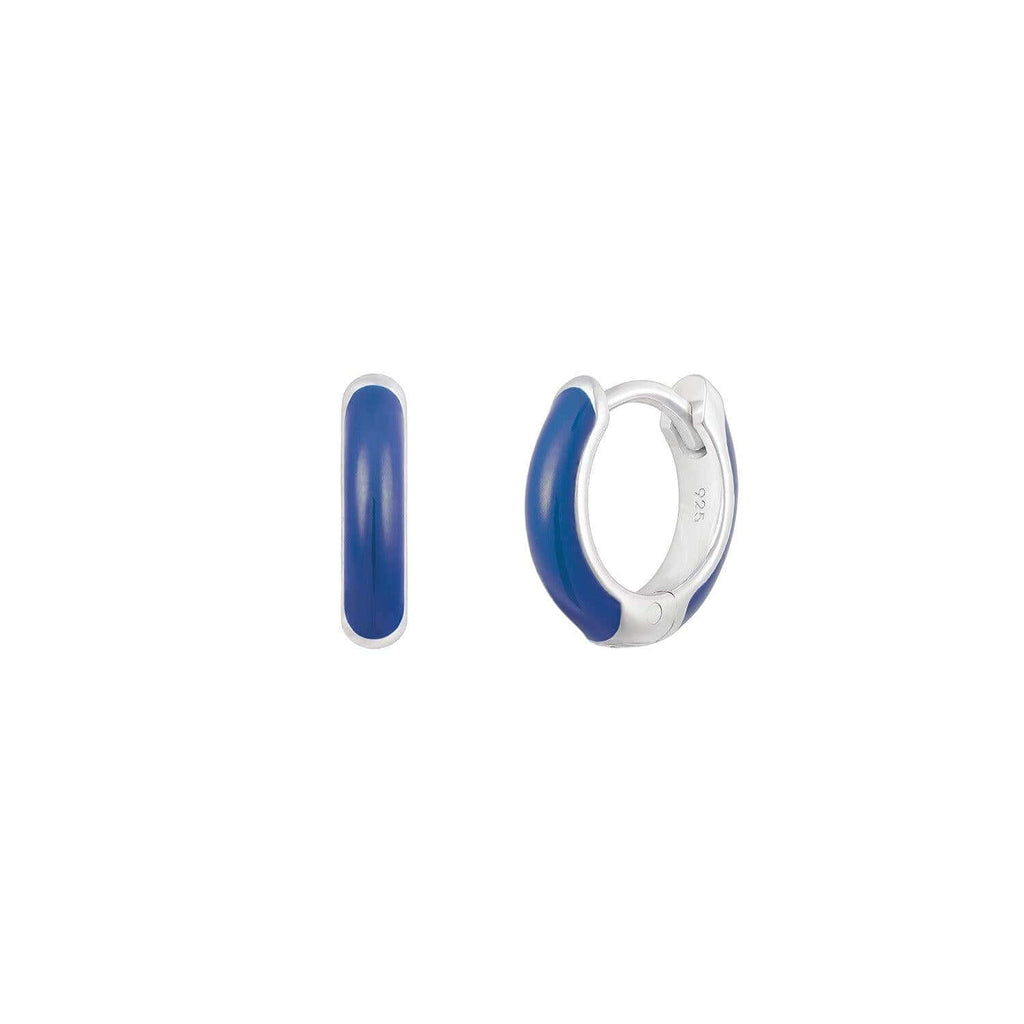 Nautical Blue Huggie Hoop - Trendolla Jewelry