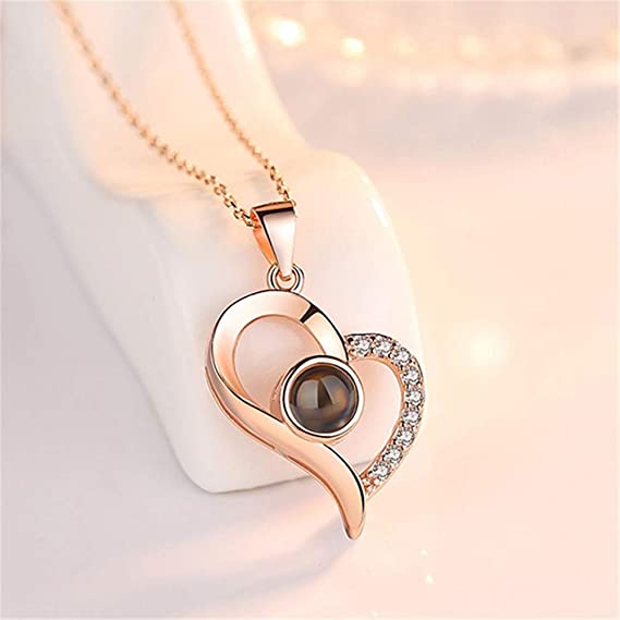 Heart Necklace with Picture Inside