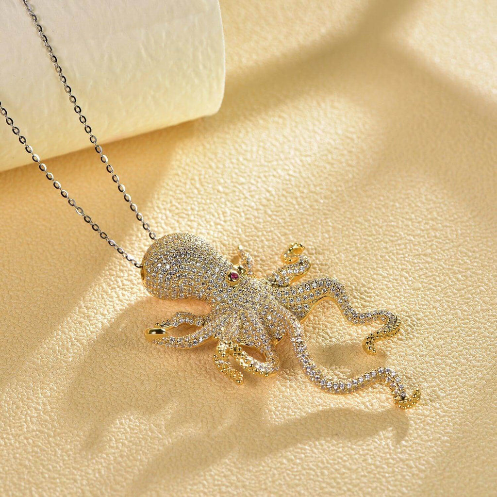 Octopus Pendant Fit Charm 925 Sterling Silver - Trendolla Jewelry