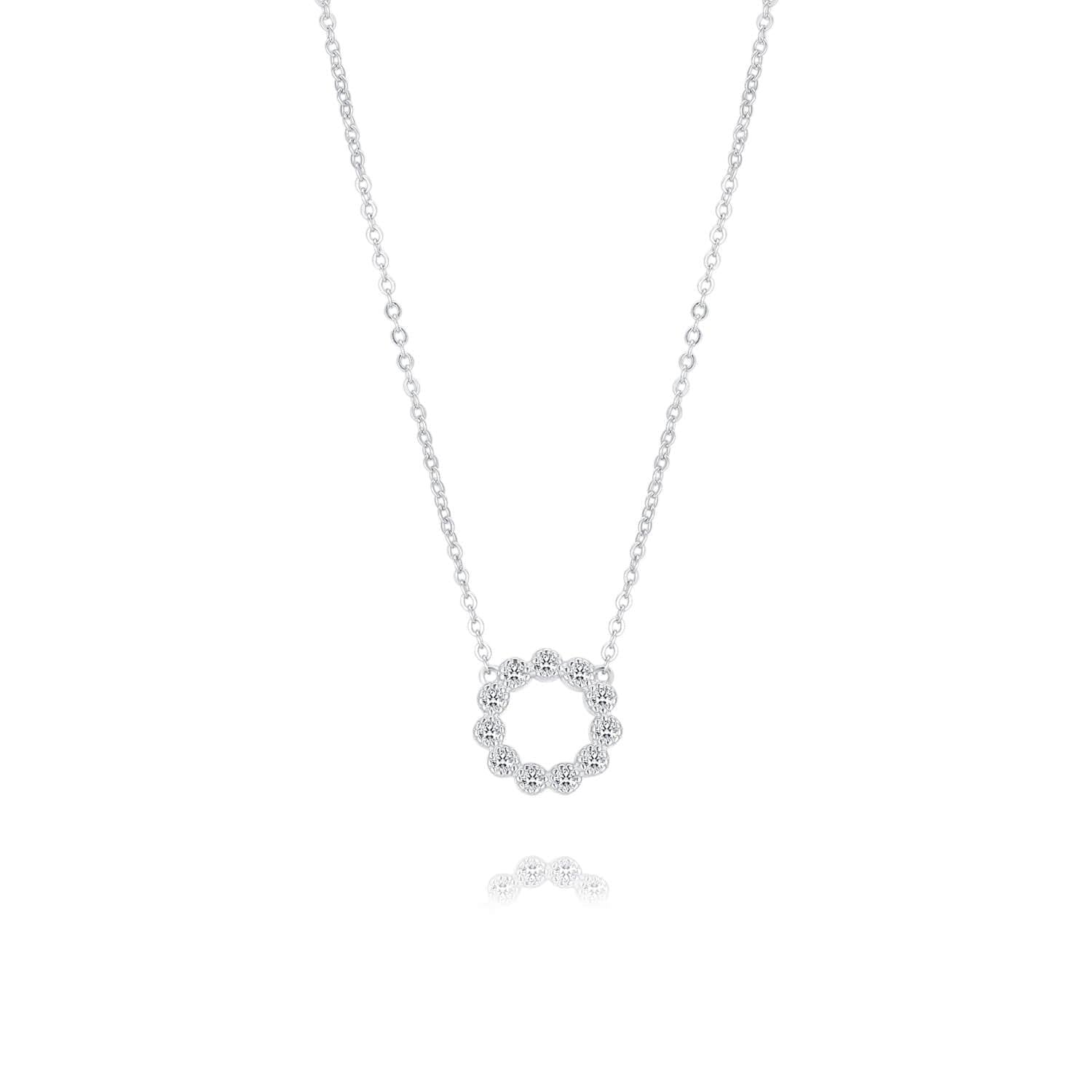Open Circles Necklace with Tiny & Small Circles in Sterling Silver – PINCH