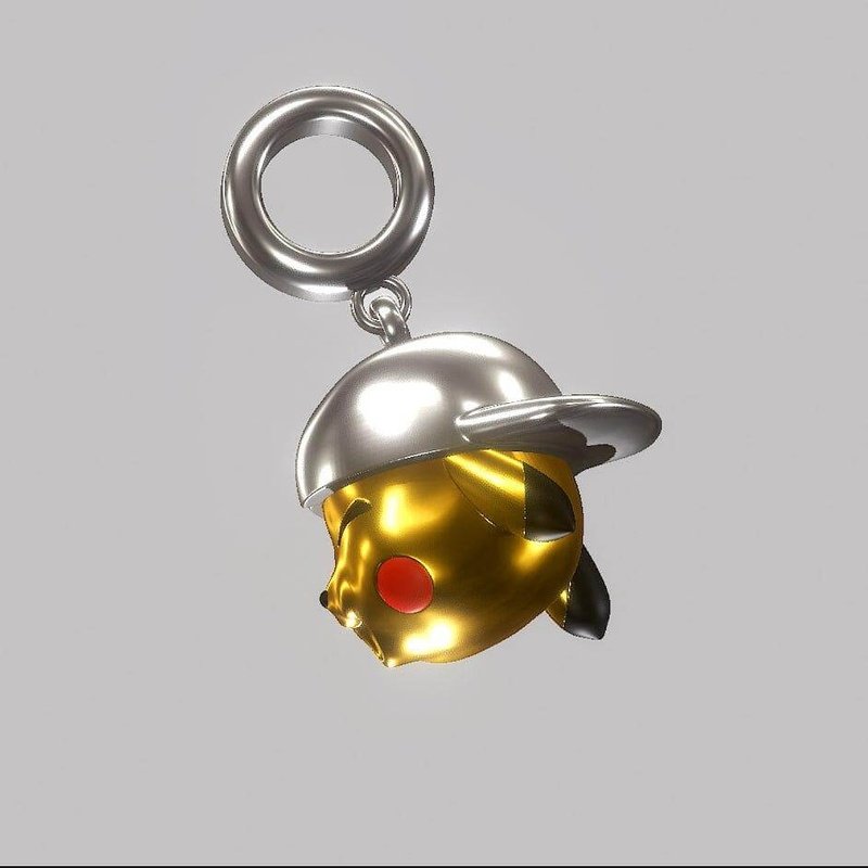 Pikachu Cap Pokemon Pandora Fit Charm, 925 Sterling Silver - Trendolla Jewelry