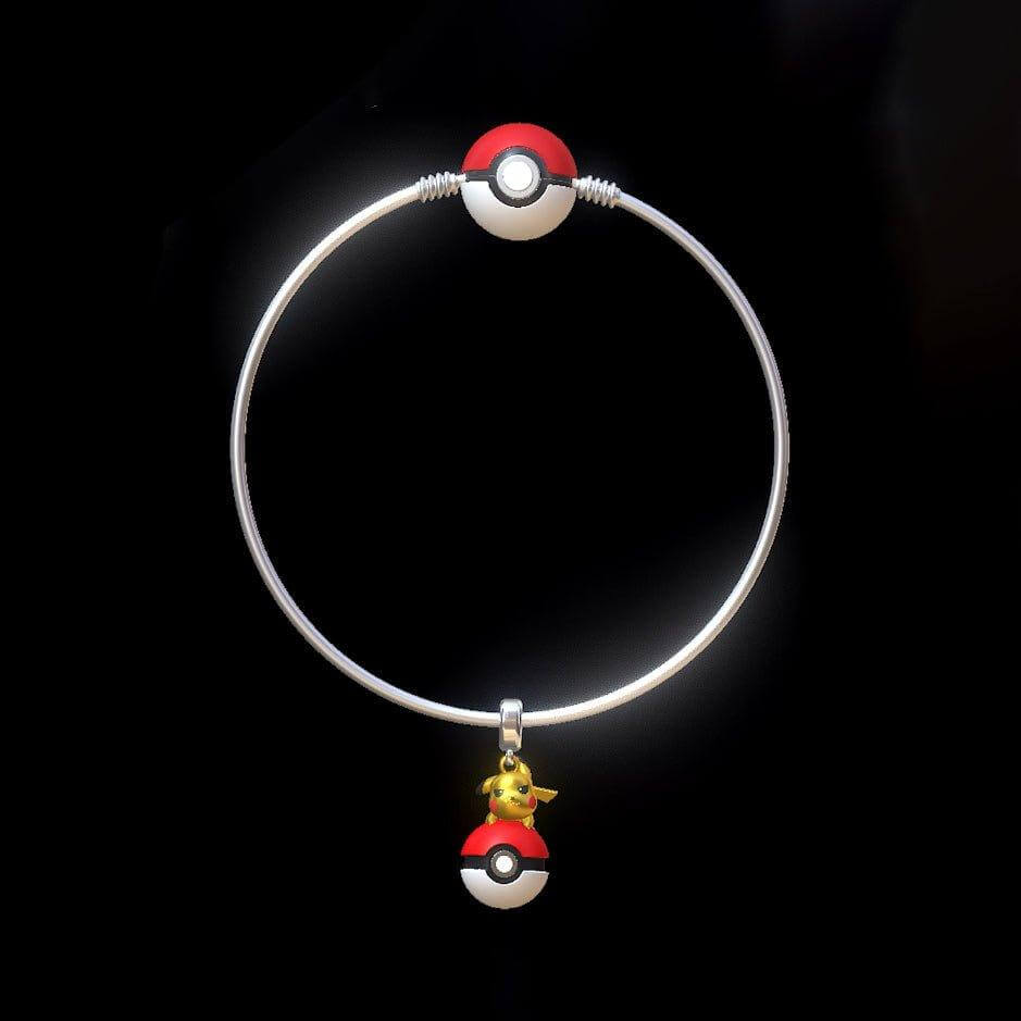 Pikachu Pokemon Pandora Fit Charm, 925 Sterling Silver - Trendolla Jewelry