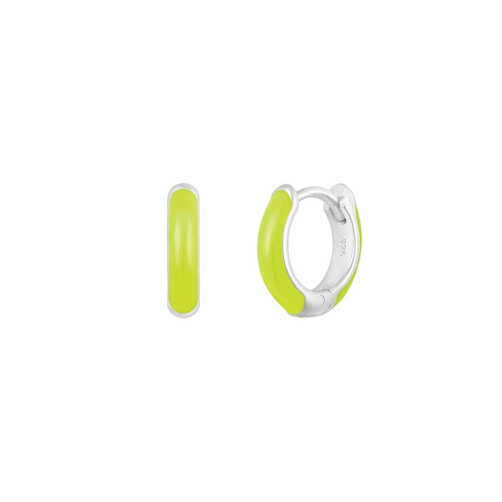 Primrose Green Huggie Hoop - Trendolla Jewelry