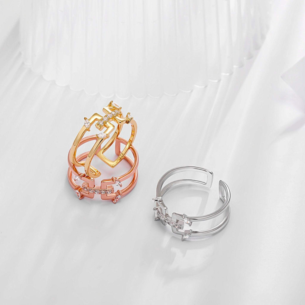 Promise Statement Ring Jasmine Breeze Collection Designed by Golnaz Niazmand - Trendolla Jewelry