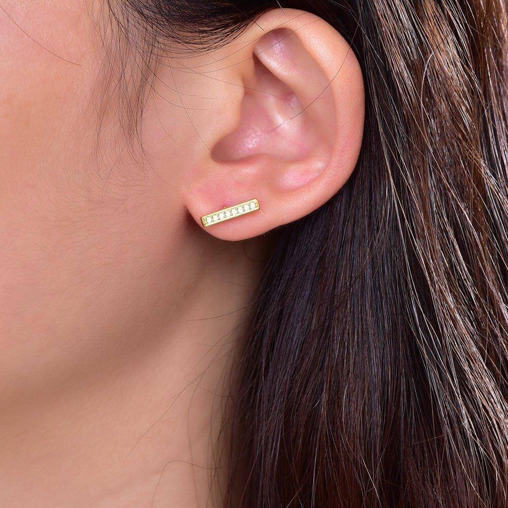 Rectangle Earrings Designed by Tanin Dehkhoda - Trendolla Jewelry