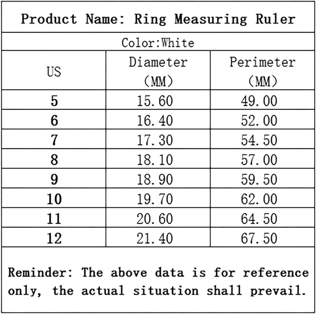 Ring Sizer Finger Measuring Tool Gauge for Checking Ring Size (1-17 US