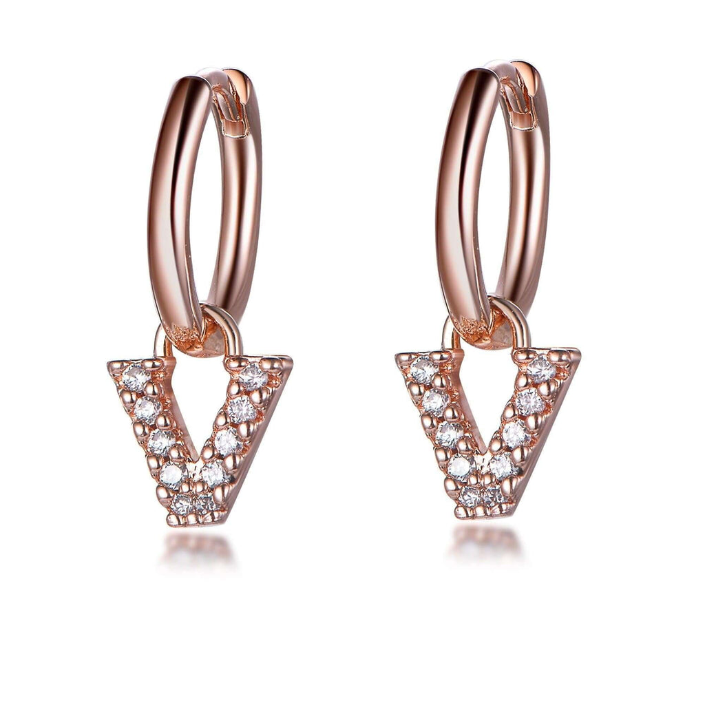 Louis Vuitton Essential V Strass Hoop Earrings In Gold