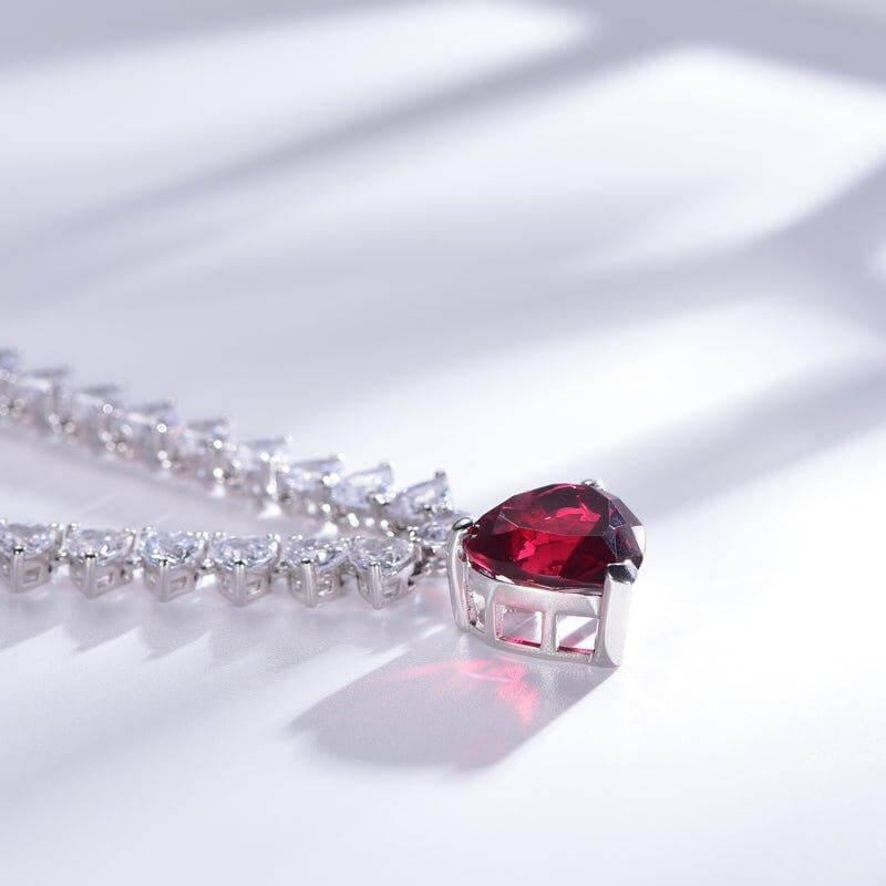 Ruby Statement Necklace - Trendolla Jewelry