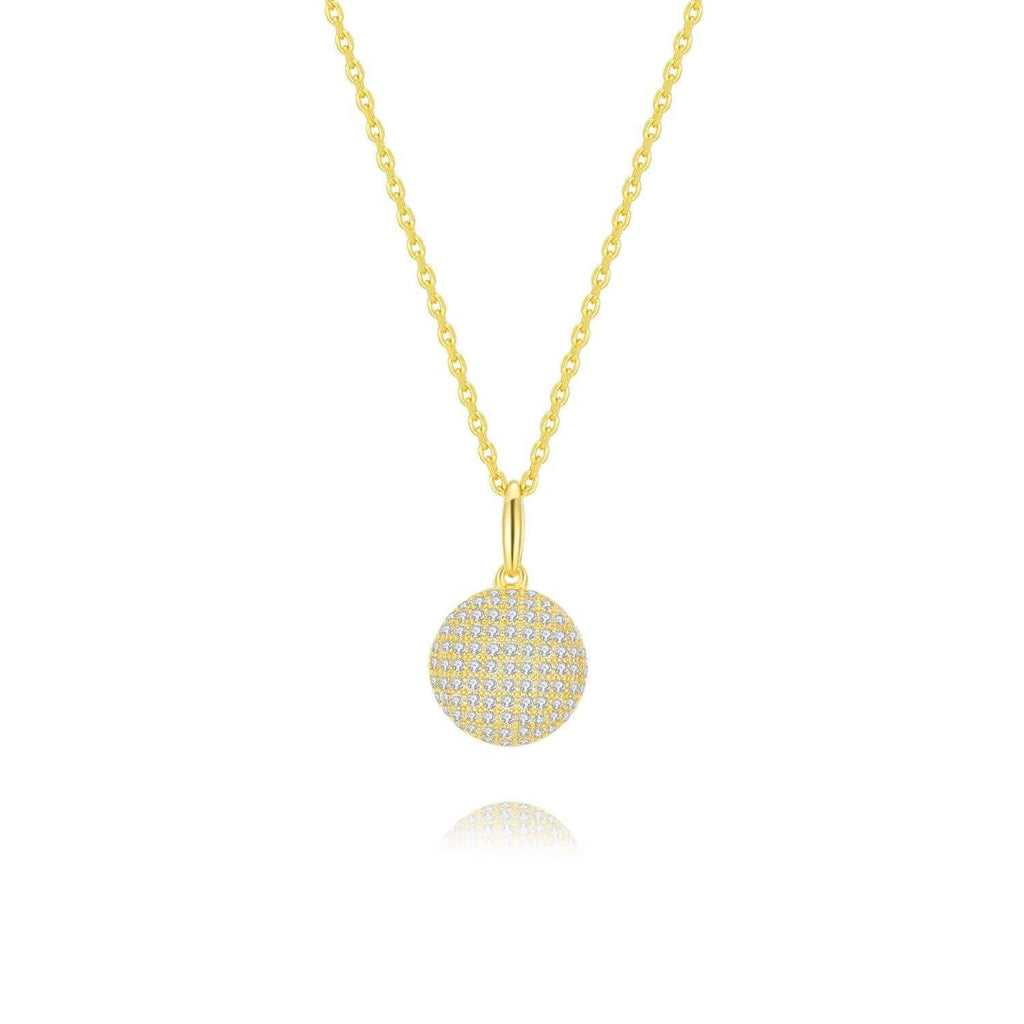 Semicircle Necklace 18ct Gold Plated Vermeil - Trendolla Jewelry