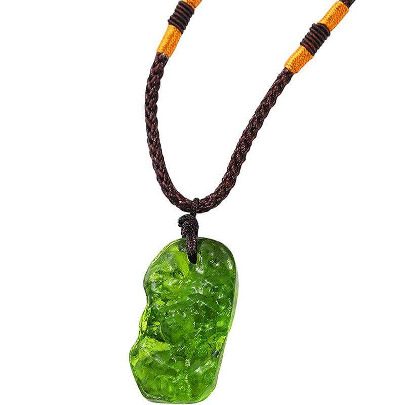 Buy Large Moldavite Necklace in 14 Kt Gold Moldavite Pendant Certificate of  Authenticity Online in India - Etsy