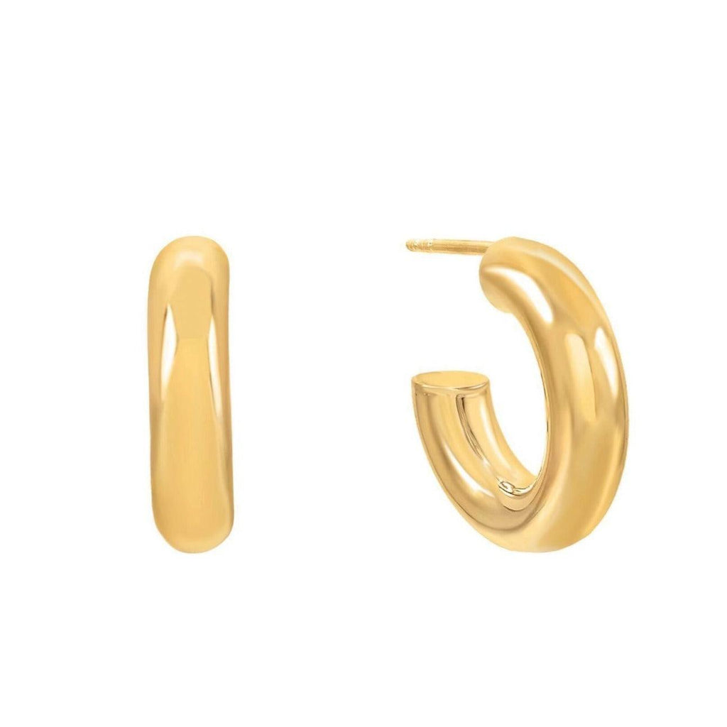 Small Chunky Hoop Earrings - Trendolla Jewelry