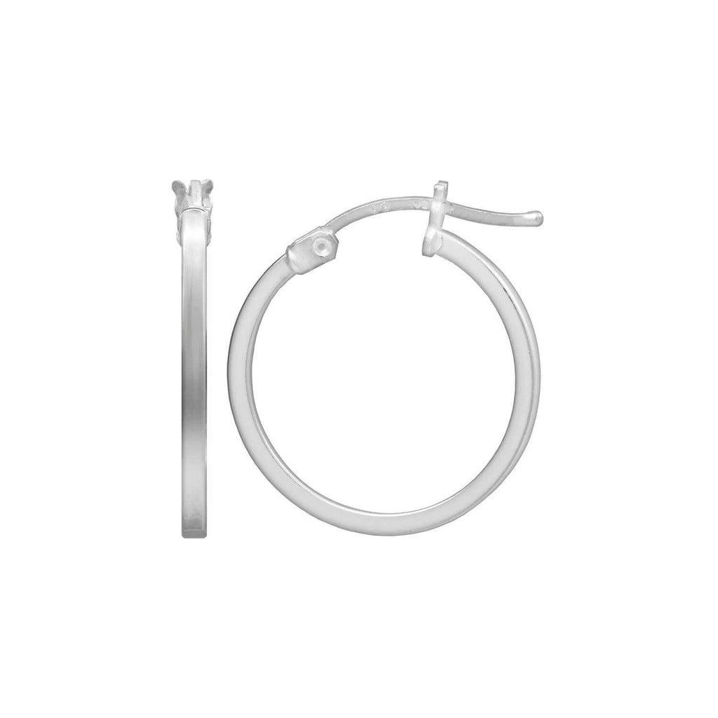 Small Square Edged Hoop Earrings - Trendolla Jewelry