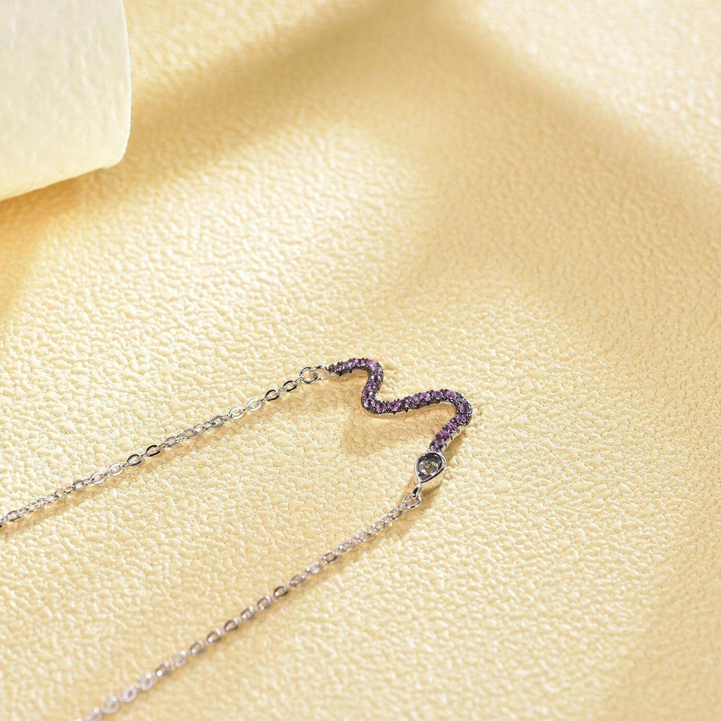 Snake Sterling Silver Necklace - Trendolla Jewelry