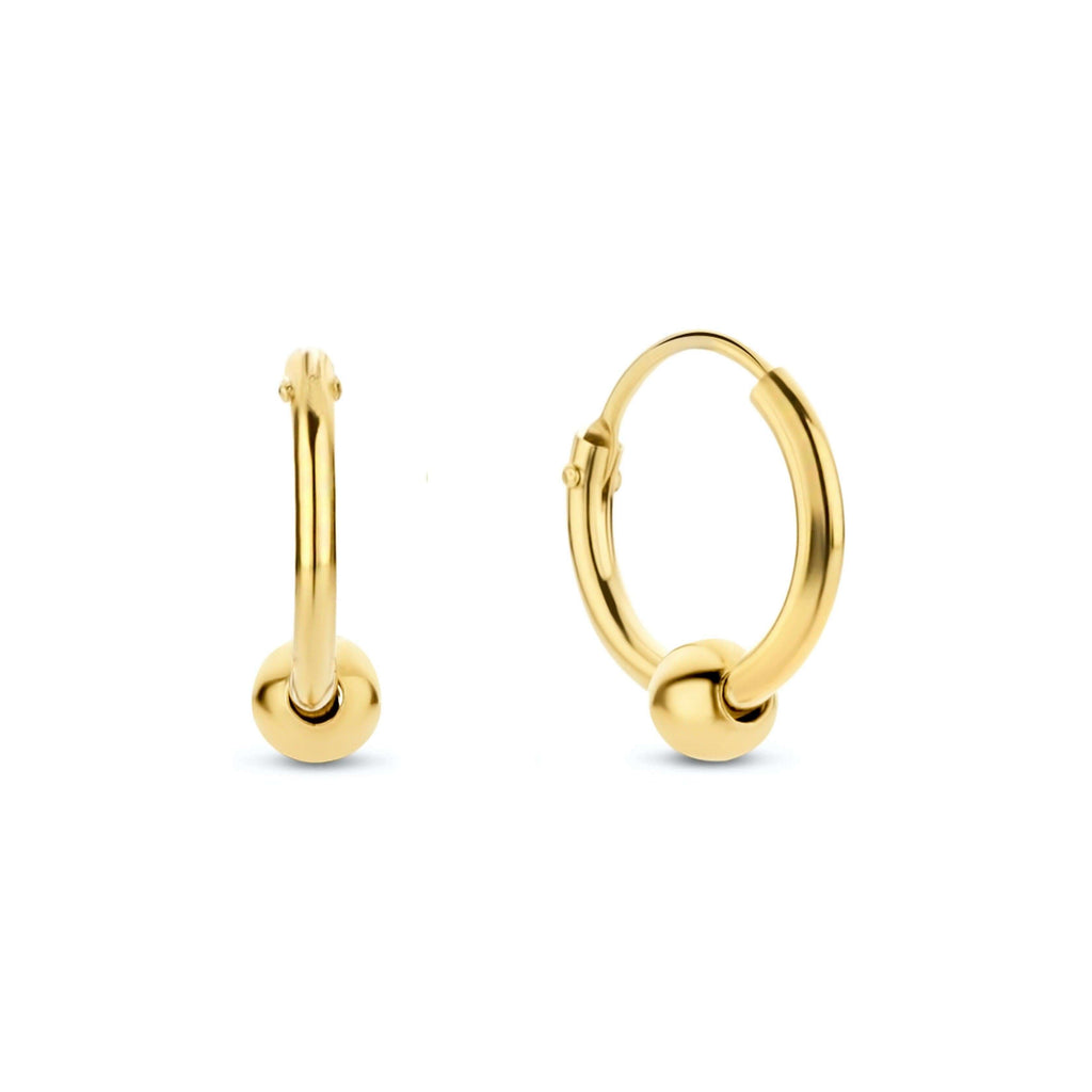 Sole Ball Hoop Earrings - Trendolla Jewelry