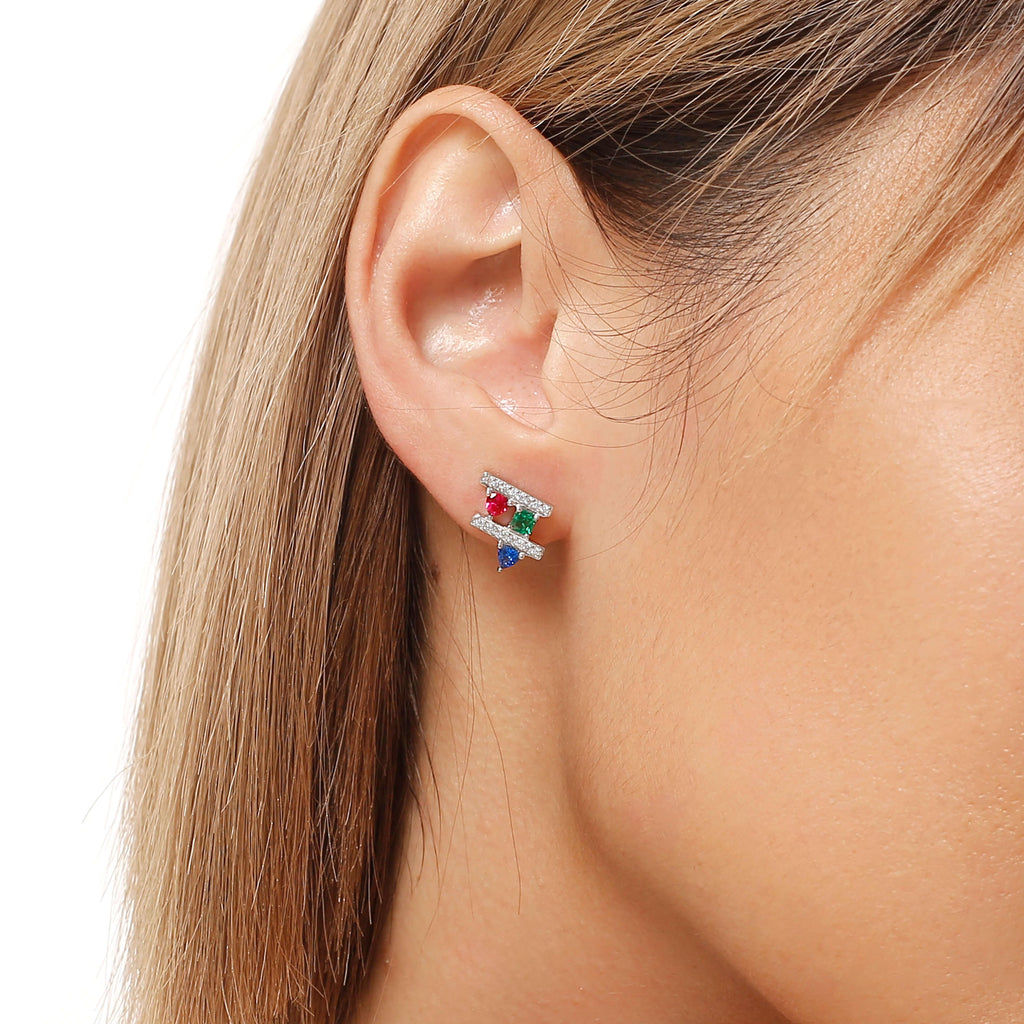 Square Earrings La beauté de l'espoir Collection by Venus - Trendolla Jewelry