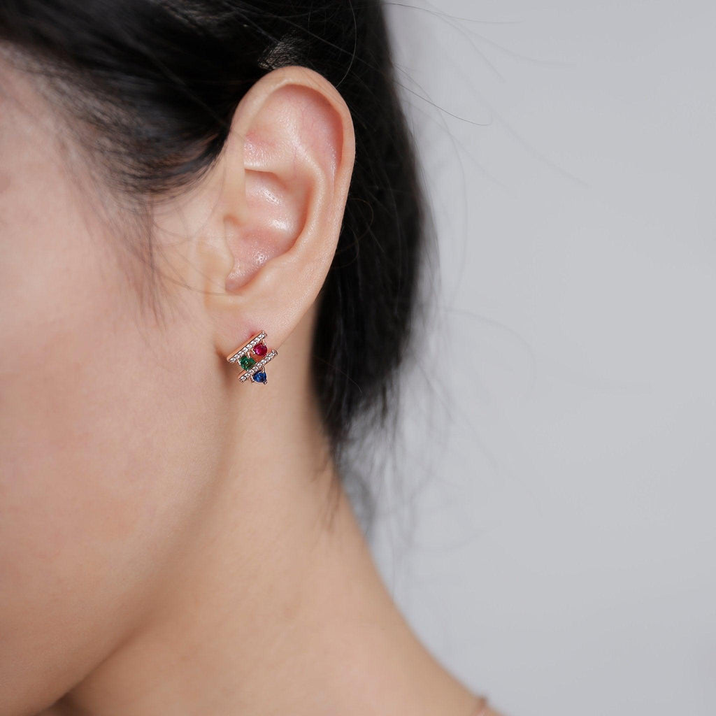 Square Earrings La beauté de l'espoir Collection by Venus Mottalebi - Trendolla Jewelry