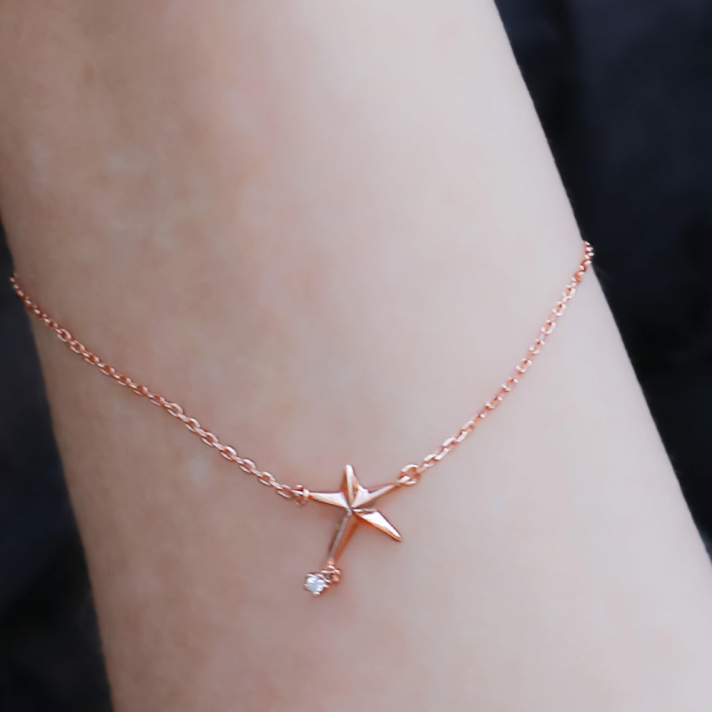 Star 925 Sterling Silver 18K Rose Gold Plated Bracelets - Trendolla Jewelry