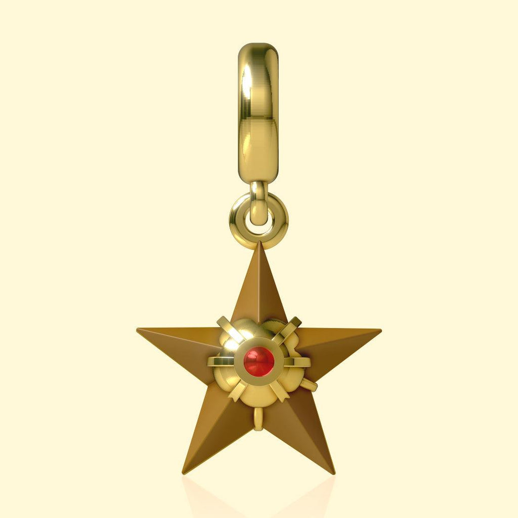 Staryu Pokemon Pandora Fit Charm Necklace, 925 Sterling Silver - Trendolla Jewelry