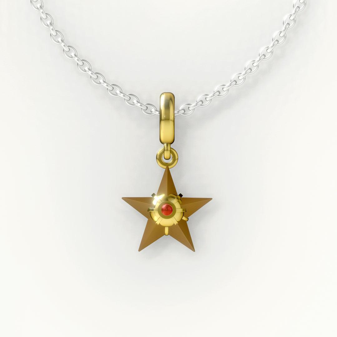 Staryu Pokemon Pandora Fit Charm Necklace, 925 Sterling Silver