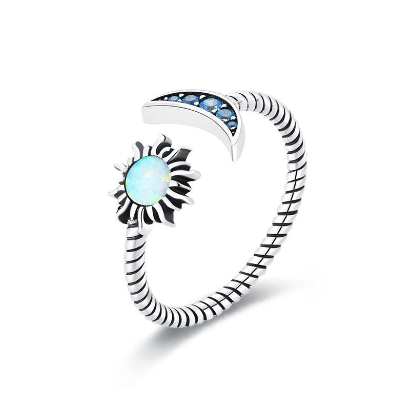 Adjustable Evil Eye Rings, Silver Rings, Zircon Charm Ring, Blue Evil –  Evileyefavor