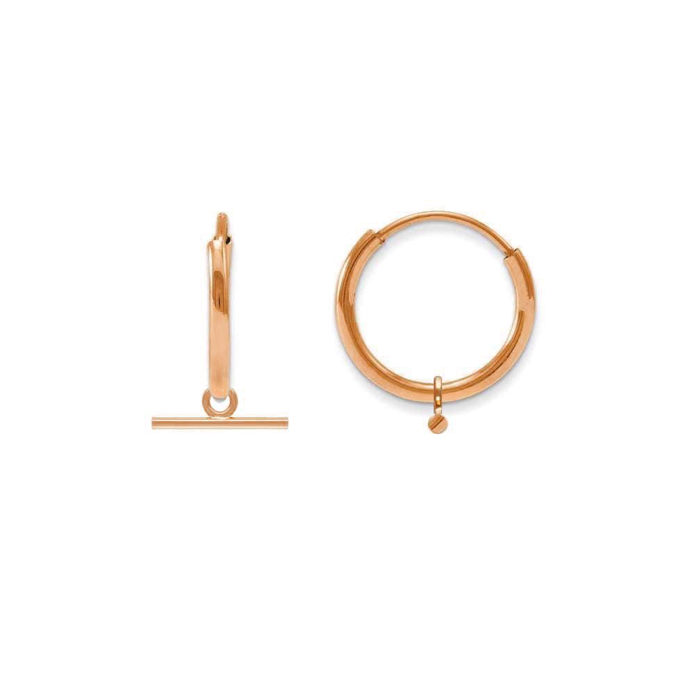 T Bar Hoop Earrings - Trendolla Jewelry