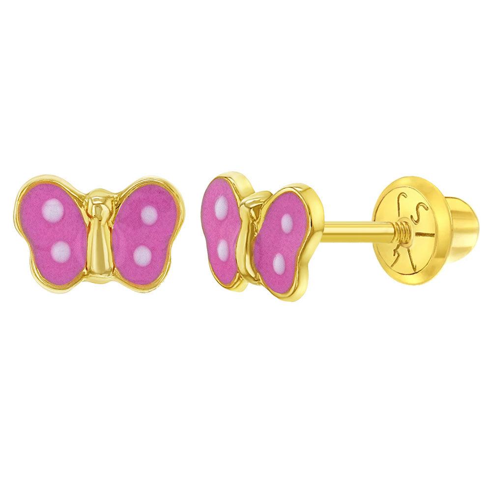 Butterly Earrings Kids Jewelry FREE SHIPPING