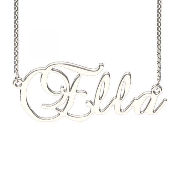 925 Sterling Silver Custom Pendant Personalized Name Necklace