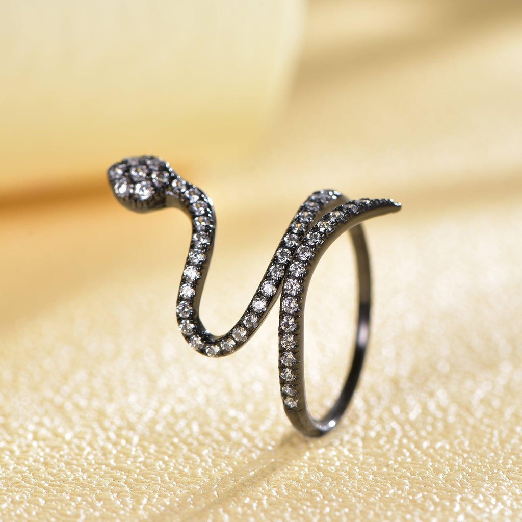 Trendolla Adjustable Open Snake Index Finger Ring - Trendolla Jewelry