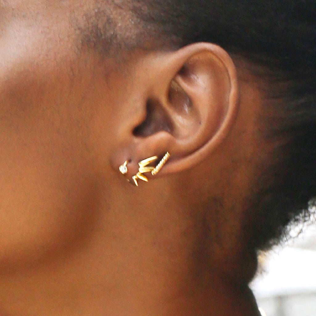 Trendolla Bamboo Leaf Earrings - Trendolla Jewelry
