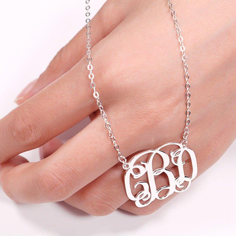 Sterling Silver Monogram Necklacey