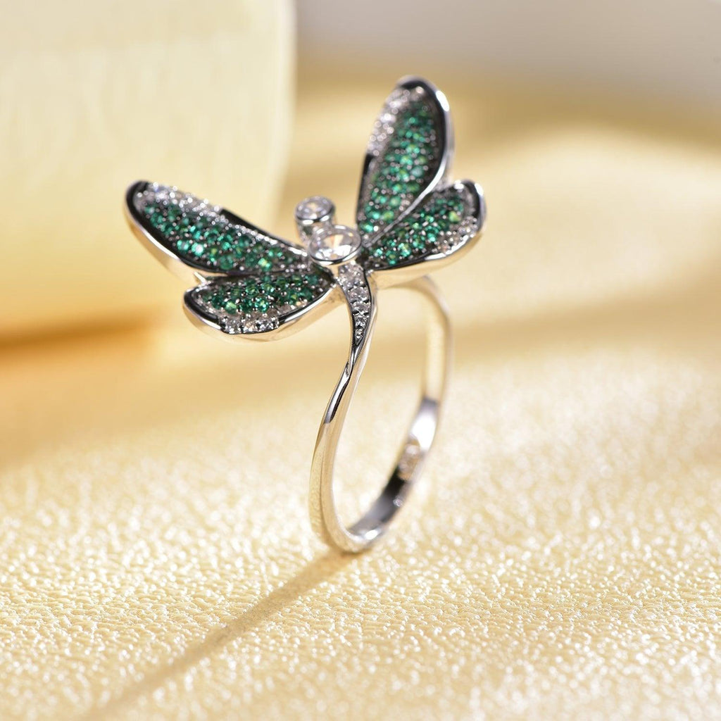 Trendolla Dragonfly Sterling Silver Ring - Trendolla Jewelry