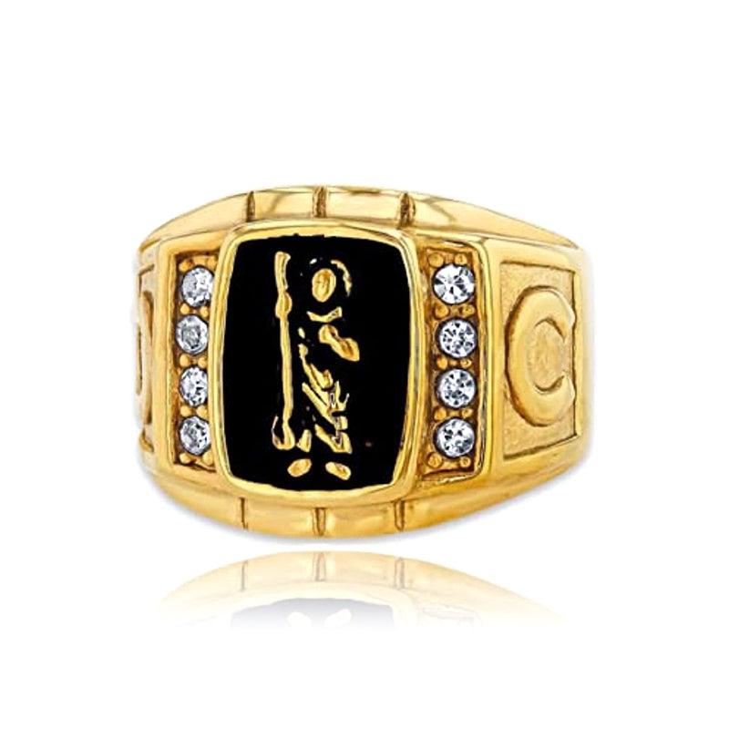 Trendolla Gold Plated Sterling Silver San Judas Ring - Trendolla Jewelry