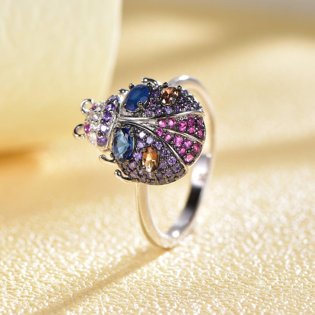 Trendolla Ladybug Sterling Silver Ring - Trendolla Jewelry