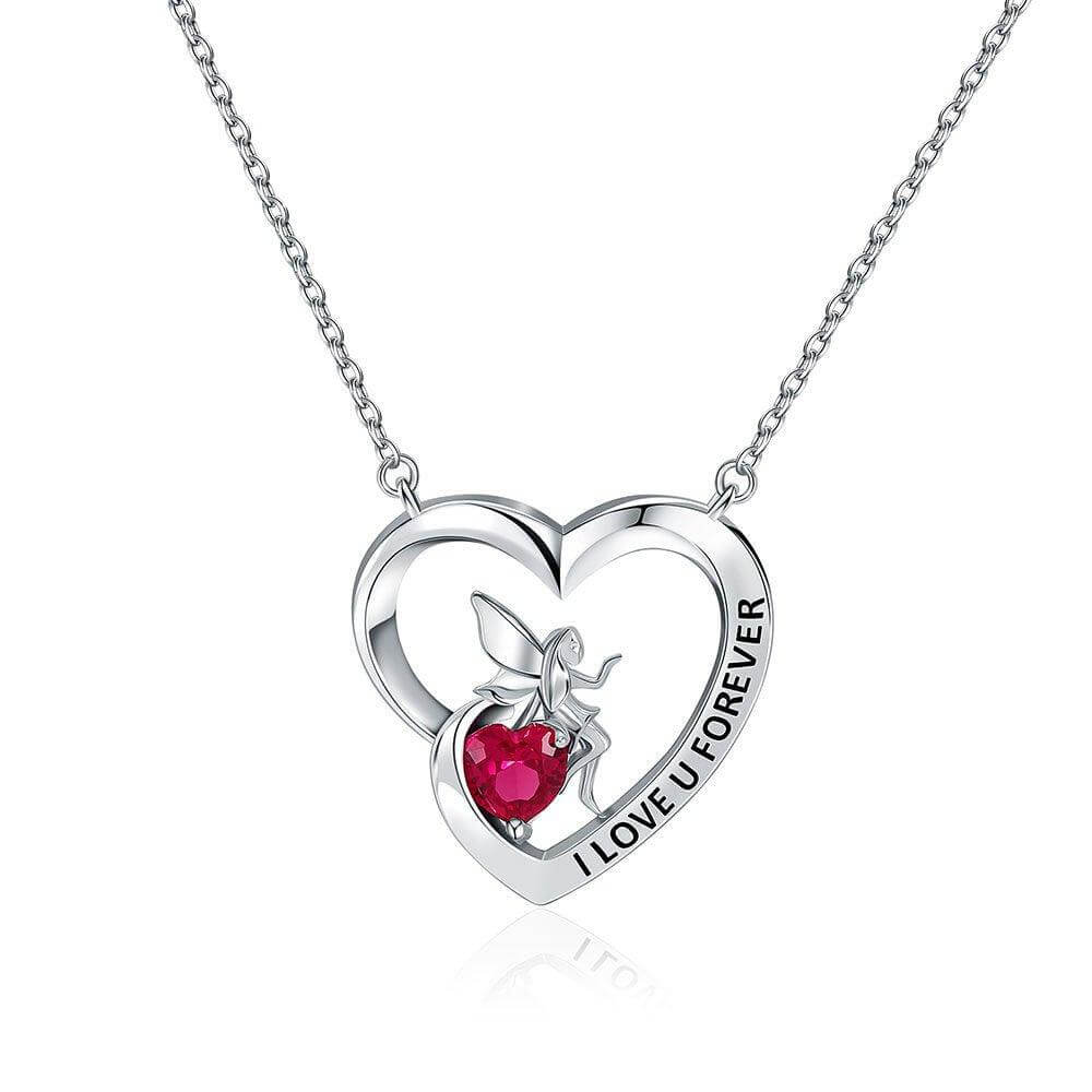 Heart Necklace 925 Sterling Silver Dainty Pendant Necklace