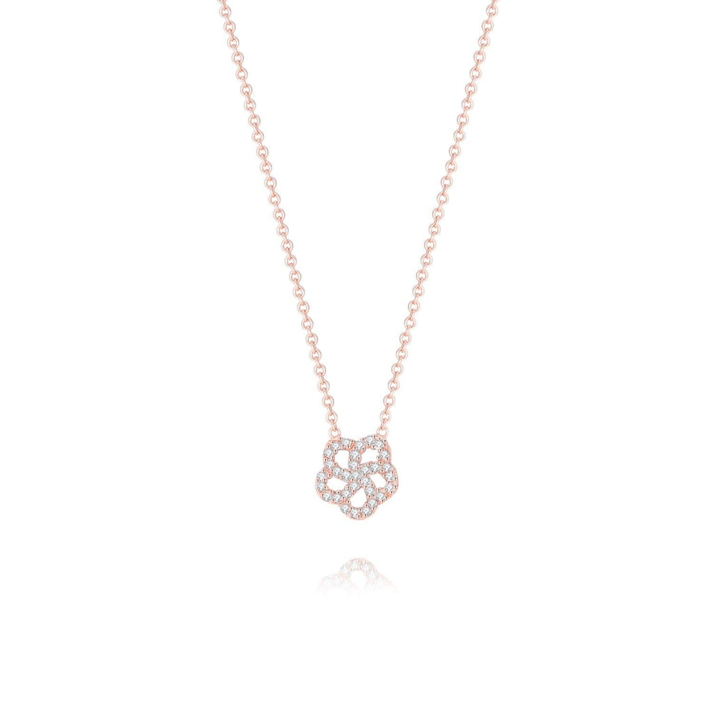 Trendolla Plum Blossom Flower Necklace - Trendolla Jewelry