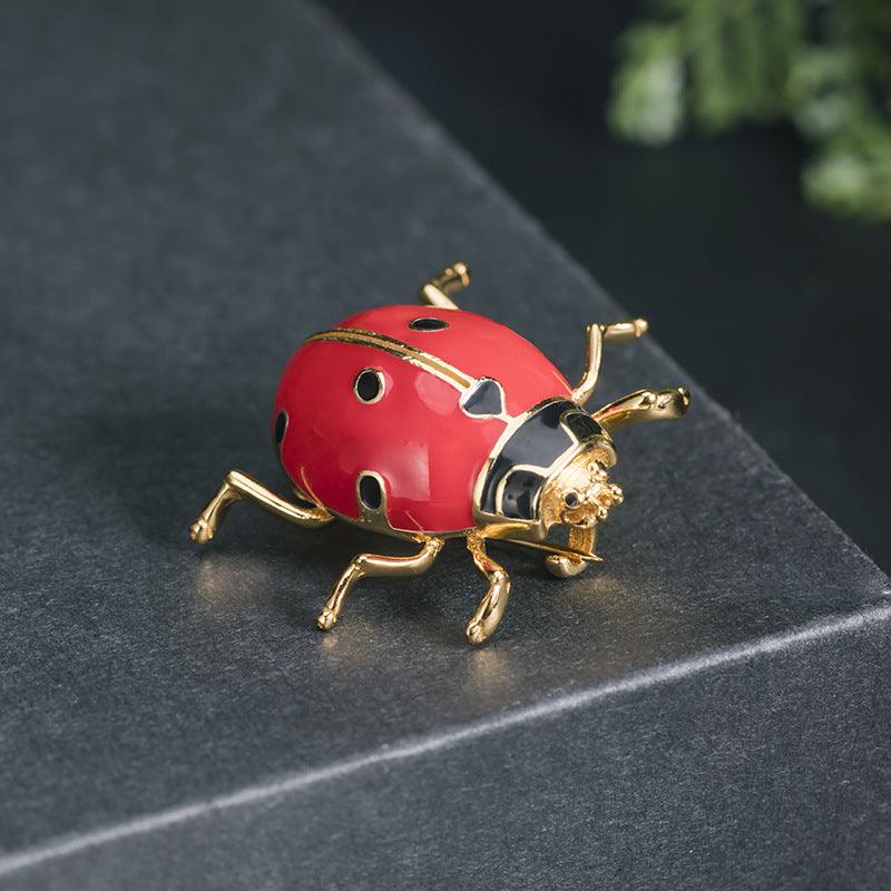 Trendolla Sterling Silver Ladybug Pin Brooch - Trendolla Jewelry