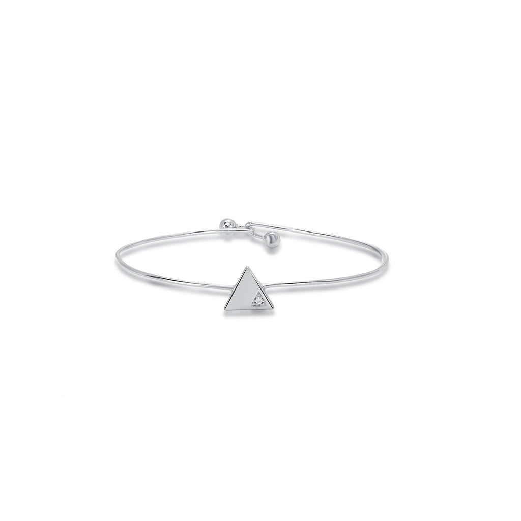 Trendolla 925 Sterling Silver Triangle Bracelets - Trendolla Jewelry