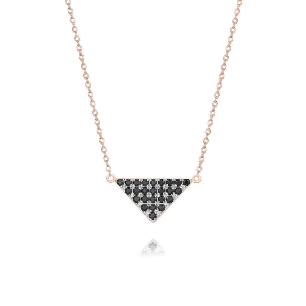 Triangle Pendant Necklace Designed by Golnaz Niazmand - Trendolla Jewelry