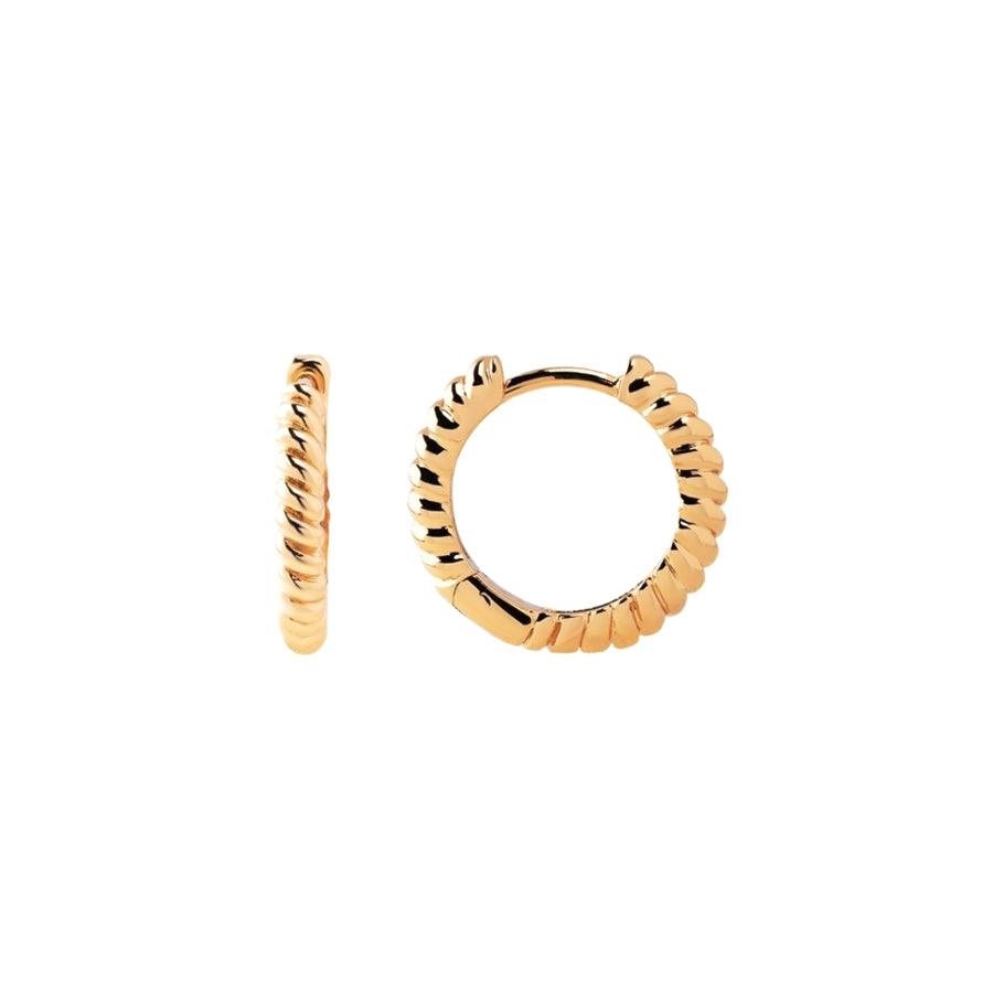 Twisted Rope Hoop Earrings - Trendolla Jewelry