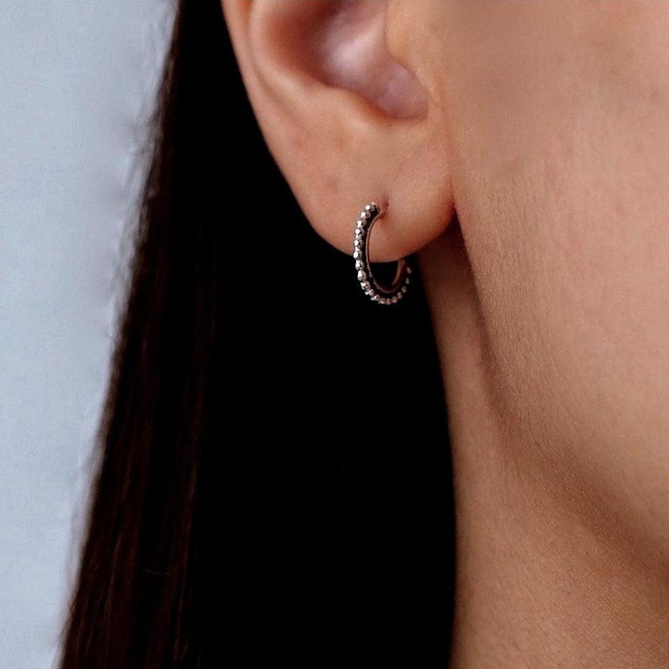 Ubud Ball Hoop Earrings - Trendolla Jewelry