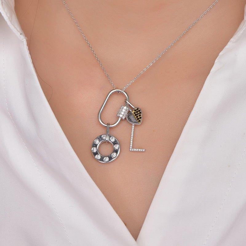 Unique Love Heart Pendant Necklace - Trendolla Jewelry