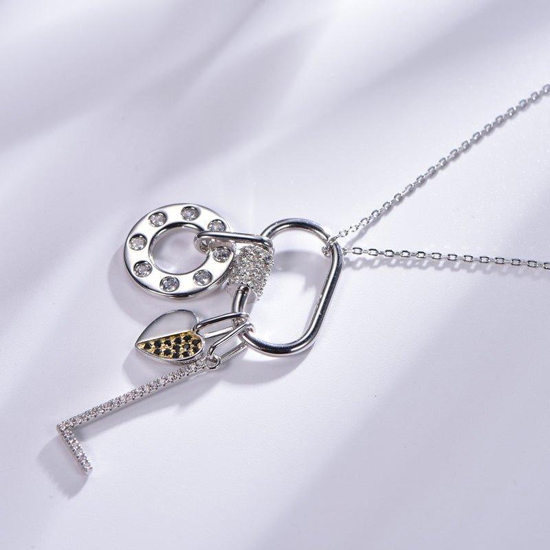 Unique Love Heart Pendant Necklace - Trendolla Jewelry