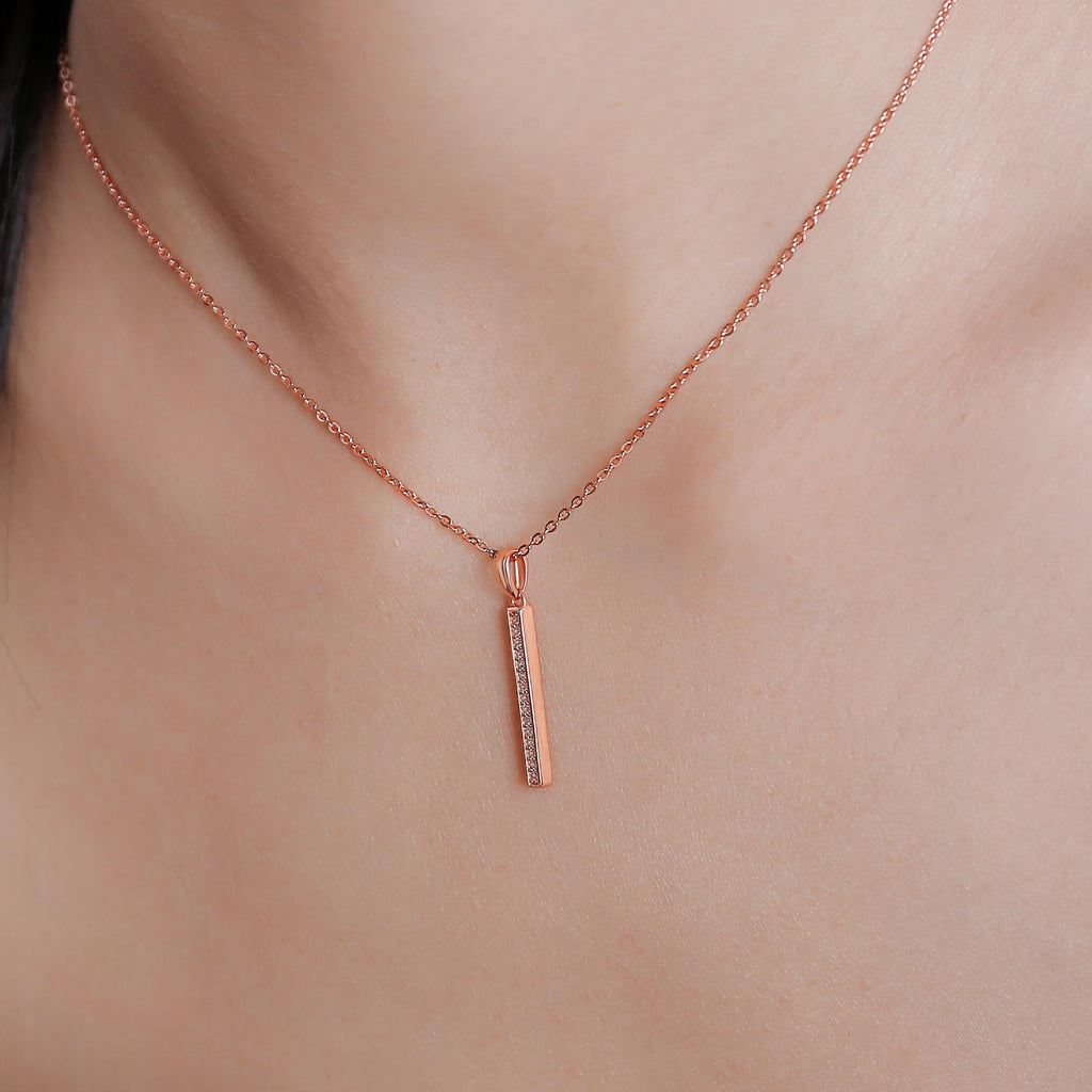 Vertical Pole Necklace The Comet Jewelry Set collection Designed by Tanin - Trendolla Jewelry