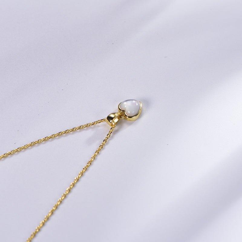 White Shell Heart Necklace - Trendolla Jewelry