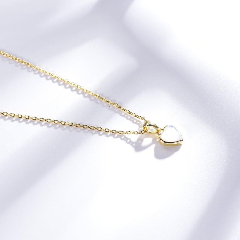 White Shell Heart Necklace - Trendolla Jewelry