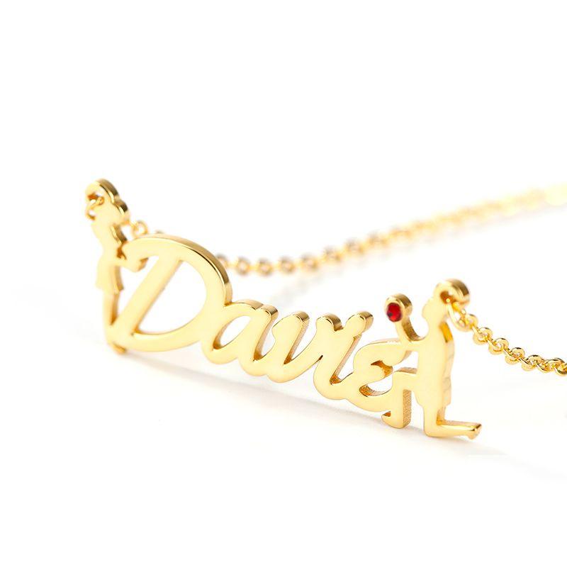 "Will You Marry Me" Personalized Sterling Silver Name Necklace - Trendolla Jewelry