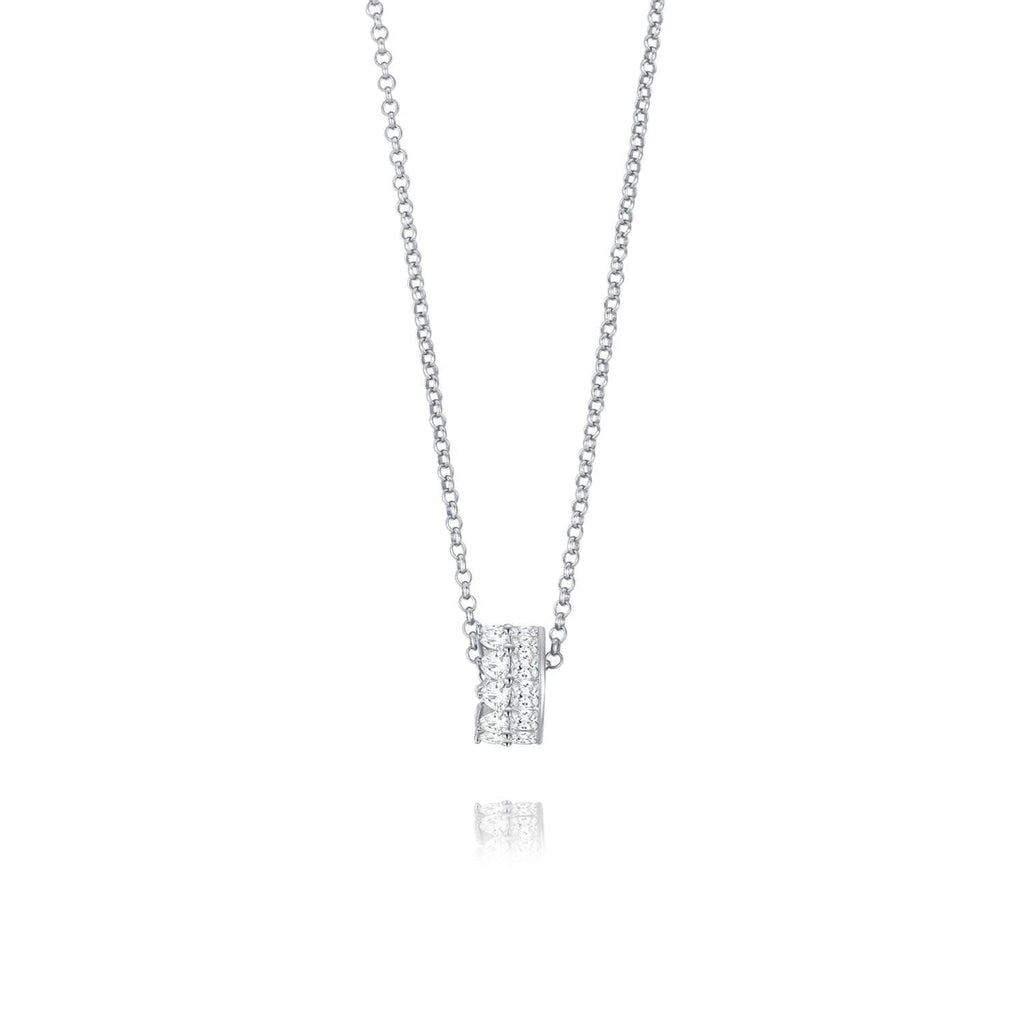 Women Diamond Imperial Crown Necklace - Trendolla Jewelry